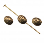 20vnt saulės ovalūs mažų skylučių tarpikliai karoliukai pasidaryk Jewelri antikvariniai bronzos spalvos 7x6x3mm