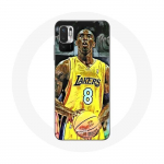 Coque pour Xiaomi Redmi Note 10 5G Kobe Bryant Dunk lakers 8 NBA Noir
