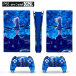 &bdquo;Art Vinyl Skin&ldquo; lipdukas, skirtas PS5 plonai skaitmeninei konsolei ir 2 valdiklių lipduko vir&scaron;eliui One Size