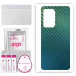 apgo Protective Skin Sticker for the back compatible with Black Shark 5, Wrap Film, Foil, Vinyl - Pattern Carbon Chameleon CAKA1