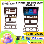 TOYOUSONIC Automobilinis radijas Mercedes-Benz W210 Android ekranas Media vaizdo grotuvas GPS Navi pagrindinis įrenginys Carplay 2 Din Android Auto