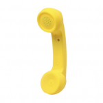 Belaidis telefono imtuvas Retro belaidžio telefono ragelis Stabilus ry&scaron;ys Suderinamas su Bluetooth Mobiliojo telefono imtuvas Ausinė geltona