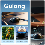 Saulės energija varoma automobilio aromaterapija, automatinis sukimasis nuo saulės, automobilio oro gaiviklis, kvapas, automobilio papuo&scaron;alai, automobilio difuzorius eteriniam aliejui