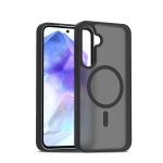 Itin plonas su MagSafe suderinamas dėklas Samsung Galaxy A55 A35 5G - TPU/PC &scaron;ilko &scaron;velnumo prisilietimas, belaidis įkrovimas, smūgiams atsparus dangtelis for Galaxy A35 5G juoda
