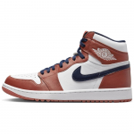 Eastside Golf x Air Jordan 1 High Golf Out the Mud Unisex sportbačiai Oranžiniai Degę-Saulėtekio Balti DZ4523-800 36.5