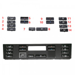 Oro kondicionieriaus jungiklių skydelio mygtuko dangtelis 64116915812 BMW X5 E53 1999-2006 E39 1996-2002