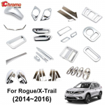 Skirtas Nissan Rogue X-Trail T32 2014 2015 2016 chromo rūko žibinto durų rankenos oro i&scaron;leidimo angos jungiklio skydelio dangčio apdailos apdailai rear wiper cover