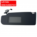 Naujas juodas saulės skydelis priekinė kairė arba de&scaron;inė pusė VW Golf 4 Jetta MK4 Passat B5 Beetle Skoda 1998-2013 5U0857551 5U0857552 3B0857552 Left Side