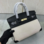 Pirmas sluoksnis su ličių ra&scaron;tu karvės oda su drobiniu platininiu krep&scaron;iu 25-30CM (H02 audinys BK) 25CM juoda