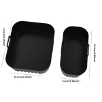 2 vnt. silikoninės kepimo formelės oro keptuvei Tinka &bdquo;Philips-Na350-3000&ldquo; dydžio modeliams su nelimpančiu pavir&scaron;iumi
