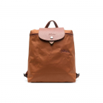 Longchamp Le Pliage Green 26 Sulankstomas Kuprinė su spaudėmis ir užtrauktuku Mini moteri&scaron;ka kuprinė Ruda 1699919504 Brown