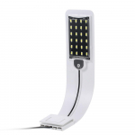 AC220V 10W 24 LED akvariumo lemputė žuvies stiklainio lempa balta/mėlyna &scaron;viesa, ne&scaron;iojama White/Blue Light -EU