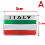Aliuminis 3D metalinis Italijos Italijos vėliavos lipdukas, emblema, ženklelio lipdukas, papuo&scaron;kite automobilį A
