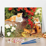 Namų dekoravimas Skaitmeninis aliejinis tapyba pagal skaičius Aliejinė tapyba Menas Drobė &bdquo;Pasidaryk pats&ldquo; tapyba pagal skaičius 40x50cm no frame