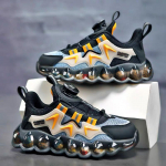 Vaiki&scaron;ki sportbačiai su kvėpuojančia sukama mygtuku kvėpuojantys kvėpuojantys berniukų laisvalaikio batai mink&scaron;tu dugnu 40