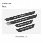 Anglies Pluo&scaron;tas Tesla Model Y/3 Pedalo Sveikinimo &Scaron;viesai Palangės Plok&scaron;telės Lempa Priekinių Durų Atmosferos Juostelės Lipdukas Interjeras Carbon Fiber White black