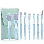 8 vnt Mini Travel Moterų makiažo &scaron;epetėlių rinkinys, ne&scaron;iojamas mink&scaron;tas maskavimo &scaron;epetėlis Beauty Foundation akių &scaron;e&scaron;ėlių įrankis blakstienų &scaron;epetėlis su mai&scaron;eliu