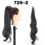 MISS WIG 30 colių sintetinis lankstus apvyniojimas aplink kuodą, ilgas banguotas sluoksniuotas plaukų uodegos perukas, skirtas kasdieniam dėvėjimui 75cm