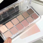 Low Saturation Eyeshadow Palette 12 Color All Matte Korėjos arbatos Abrikosų akių makiažo paletė Kasdienis makiažas Ilgalaikiai akių &scaron;e&scaron;ėliai įvairiaspalvis