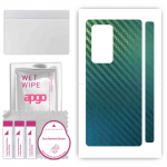 apgo Protective Skin Sticker for the back compatible with Huawei Mate X2, Wrap Film, Foil, Vinyl - Pattern Carbon Chameleon CAKA1