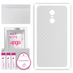 apgo Protective Skin Sticker for the back compatible with Xiaomi Redmi Pro, Wrap Film, Foil, Vinyl - Pattern Transparent Carbon