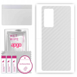 apgo Protective Skin Sticker for the back compatible with Honor V40, Wrap Film, Foil, Vinyl - Pattern Transparent Carbon
