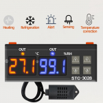 Temperatūros reguliatorius Termostatas Drėgmės kontrolės Termometras STC-3028 Higrometro Valdiklis Termoreguliatorius 12V/24V/220V AC110V-220V aero