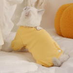 Mėlyna katės rudens/žiemos apranga nuo plaukų slinkimo skudurinės lėlytės ir kačiuko pilvo apsaugai XS: Back 22.5cm (1-3 lbs)