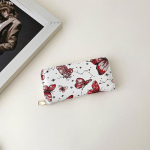 2024 Korėjieti&scaron;ka piniginė su drugelių ra&scaron;tu: Stilinga, paprasta delninukė su vienu užtrauktuku pilka spalva