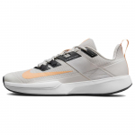 NikeCourt Vapor Lite &Scaron;viesiai kaulinės Persikų kremo Vyri&scaron;ki sportbačiai Pilki Tamsiai dūminės pilkos Balti DC3432-002 45