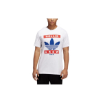 Adidas Originals X Run DMC Logotipo Spaudinys Apvalia Kaklo Mar&scaron;kinėliai Vyri&scaron;ki Vir&scaron;utiniai Drabužiai Balti GN5927 S