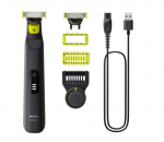 Philips veido ir kūno skustuvas | QP6542/15 OneBlade Pro 360 | Veikimo laikas (maks) 90 min | &Scaron;lapias ir sausas | Ličio jonų | Juodas