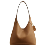 Coach Brooklyn 28 Logotipas Magnetinis Užsegimas Odinė Rankinė per Petį Vidutinio Dydžio Moteri&scaron;kos Rankinės Medaus Ruda CU068-B4T7J Basic Set (Bag+Dust Bag)