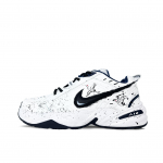 Nike Air Monarch 4 Neslystantys Atsparūs dilimui Žemi Sportbačiai Unisex Juodi Balti 415445-102{Team393-} 40.5