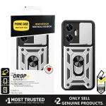 Karinio lygio &bdquo;Defender&ldquo; &scaron;arvuotas dėklas, skirtas &bdquo;Oppo Reno 15 Pro Max 15C 15F 14 F/Pro A6 Pro A5X A5 4/5G&ldquo;, OTT-Box patogus laikiklio dangtelis OPPO Reno15 FS 5G sidabras