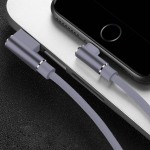 90 laipsnių USB kabelio įkroviklio laido duomenų laidas skirtas iPhone 6 S 6S 7 8 Plus 5 5S X XR 11 Pro Max iPad Phone Origin Long 3M greitas įkrovimas 1m