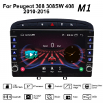 2 din Android automobilio radijo daugialypės terpės vaizdo grotuvas, skirtas Peugeot 308 308SW 408 2010-2016 su mygtuko rankenėle Carplay WiFi 2+32GB