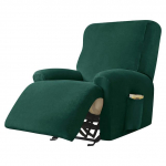 Velvet Fabric Recliner kėdės užvalkalas Lazy Boy Relax Atlo&scaron;iamas sofos užvalkalas Elastinis fotelio užvalkalas, skirtas svetainei namuose 1 Seater