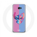 Coque pour Samsung Galaxy A5 2017 Stitch et angel bleu rose