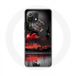 Coque pour Xiaomi Mi 11 Lite Formule 1 Sebastian Vettel Pilote automobile F1 Rouge