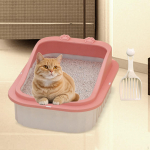 Kačių kraiko dėžė, kačiuko lengvai valoma smėlio dėžė, atvira vir&scaron;utinė dėžutė