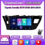 Skirta Toyota Corolla E170 E180 2014-2016 Carplay Android Car Radio GPS Navigation 2din 2+32GB 1+16GB