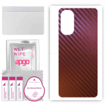 apgo skin sticker film foil vinyl for the BACK compatible with Motorola Moto G Stylus, scratch-resistant, easy to install - Carbon Chameleon CAKA5