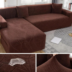 Neper&scaron;lampami žakardo sofos užvalkalai Elastingi kampai 1/2/3/4 sėdynės Tvirtas sofos užvalkalas L formos sofos dangtelio apsauginiai užvalkalai 1 SEAT (90-140CM)