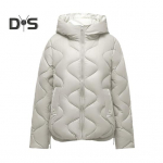 Moteri&scaron;kas žieminis pūkinis paltas, pamink&scaron;tintas nuo vėjo su gobtuvu, ilgomis rankovėmis, laisvomis, pastorintomis, su ki&scaron;enėmis Vienspalvis kaklo apsauga Užsegamas lauko medvilninis paltas