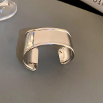 Netaisyklingo klostavimo plati apyrankė su rankogaliu, metalinė, reguliuojamo dydžio, atvira apyrankė moterims, prabangūs minimalistiniai bangle tipo papuo&scaron;alai, aksesuarai, dovanos 2