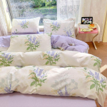 Auk&scaron;tos kokybės 100% medvilnės audinys Mažas gaivus ra&scaron;tuotas antklodės užvalkalas 200x230 Patalynė 1 Viengulei/Dvigulei lovai Kvėpuojantis ir Draugi&scaron;kas odai 155x205cm 1pc