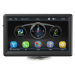 Ne&scaron;iojamas automobilinis MP5 grotuvas su 7 colių HD ekranu, palaiko CarPlay, Android Auto, MirrorLink, AHD