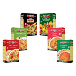 Pushp Prekės ženklo Punjabi Garam Masala, Chana Masala, Chat Masala, Sambhar Masala, Paneer Masala, Sabji Masala Kombinuotas prieskonių rinkinys (Po 10 rupijų)