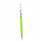 Pierres et Min&eacute;raux. Stylo min&eacute;raux Jaspe z&egrave;bre du Br&eacute;sil. Couleur Vert pomme.